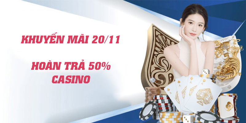 Cứu trợ cho hội viên thua cược tại casino lên tới 50%